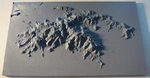 3D Relief Map of St. John