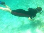 Amber learns to free dive