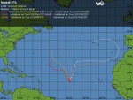 Forecast tracks for Invest 91L