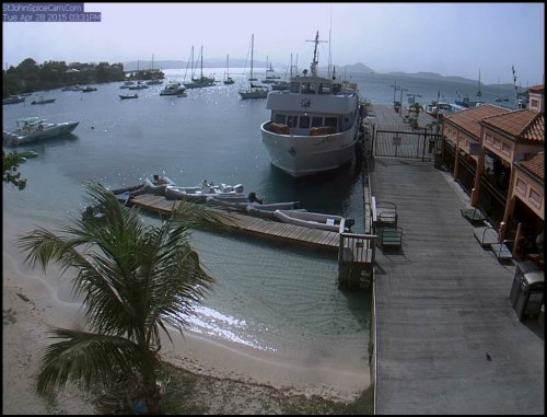 Sahara Dust from the Spice Cam on Tuesday