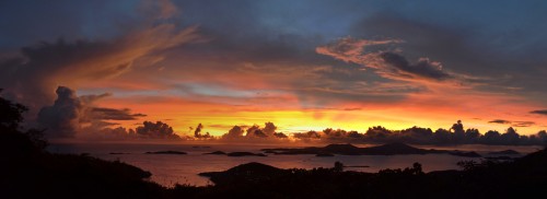 Sunset after Tropical Storm Rafael