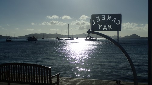 Late afternoon at the Caneel dock